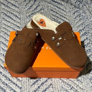 Rocket Dog Brown Slip-On Loafers with Buckle